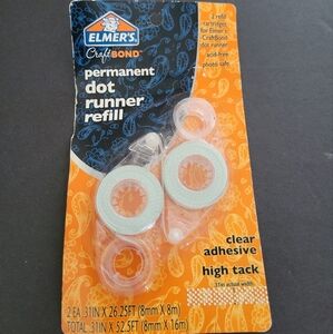 Elmer's CraftBond Tape Runner Refill, 1/3 Inches x 26-1/4 Feet, Pack of 2